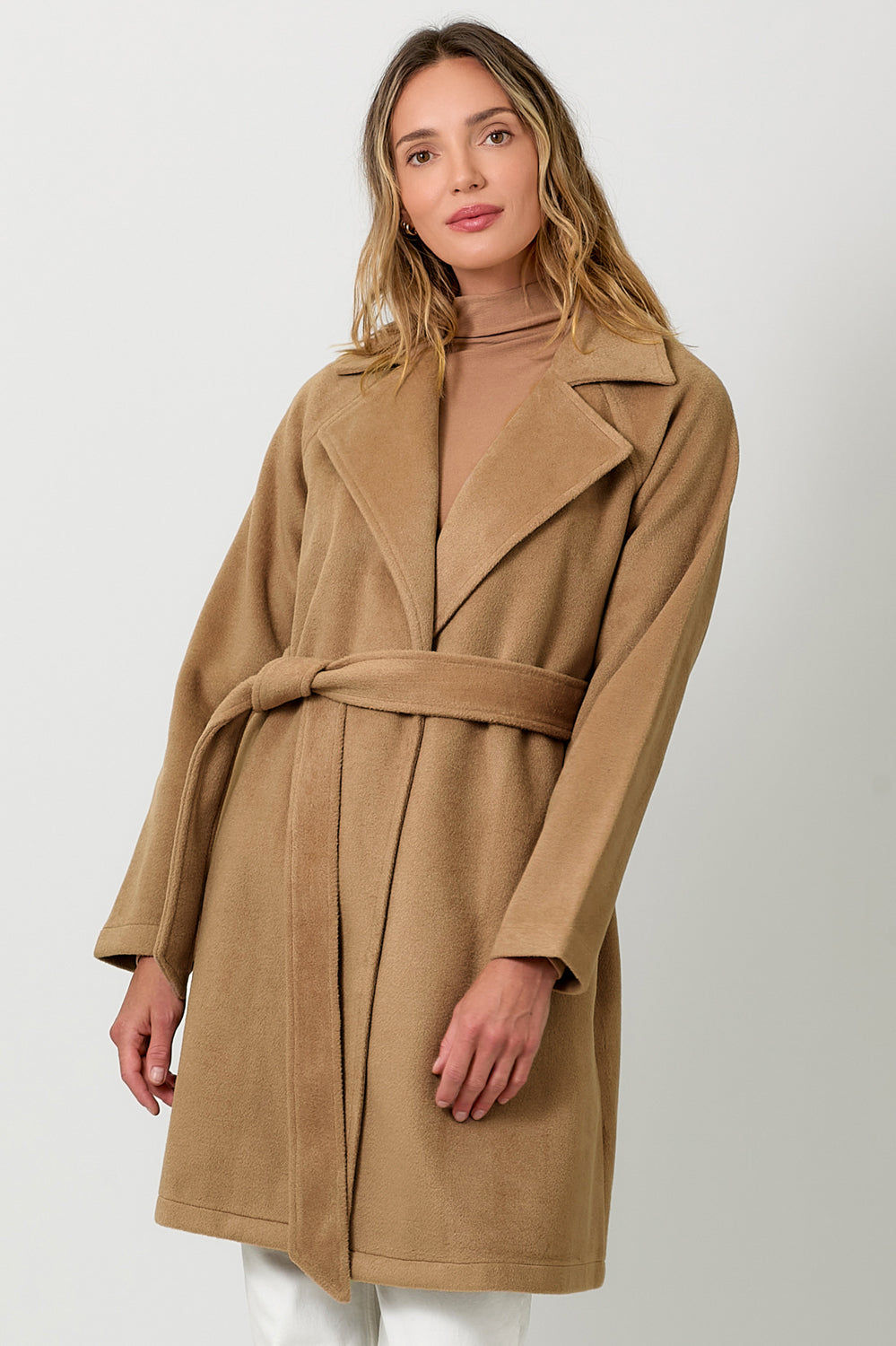 Camel Belted Coat