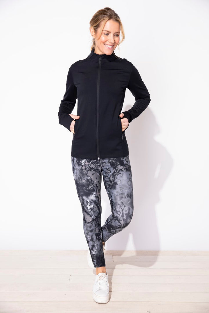 On The Move Marble Leggings in Fog