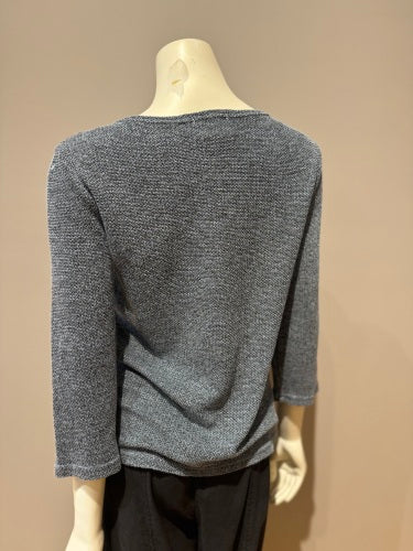 Boatneck Top 3/4 Sleeve in Cove