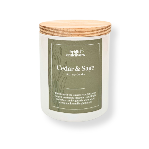 Signature Glass Candle 9 oz. cedar & sage