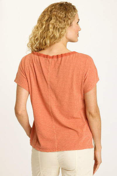 Exelda Tee in Coral