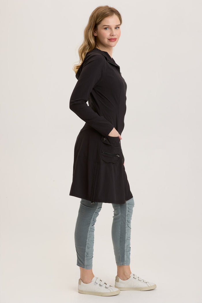 Active Rufino Jacket Dress in Black