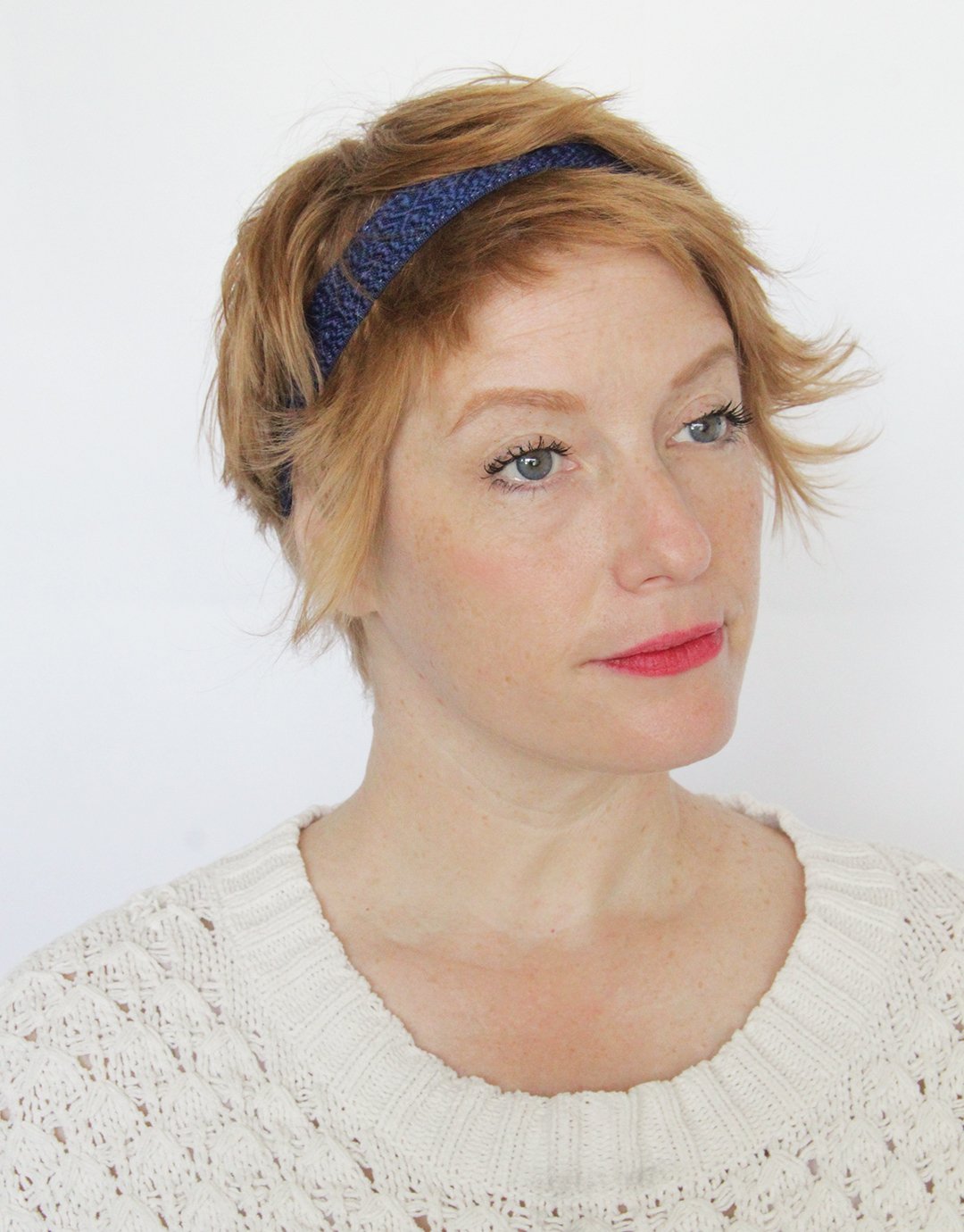 Original 1" Headband - Indigo Geo