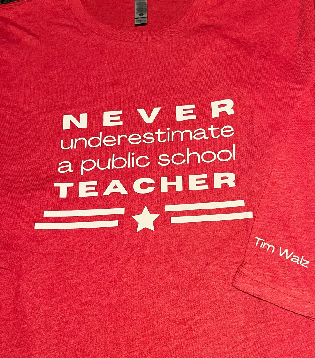 Public School Teacher t-shirt - Tim Walz