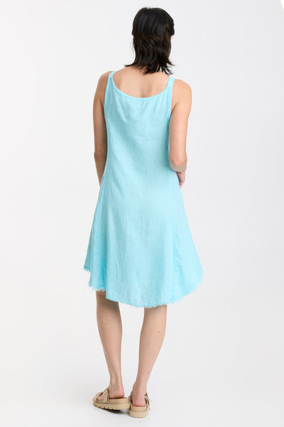 Coralie Dress in Tropical Blue