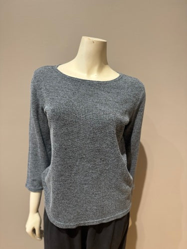 Boatneck Top 3/4 Sleeve in Cove