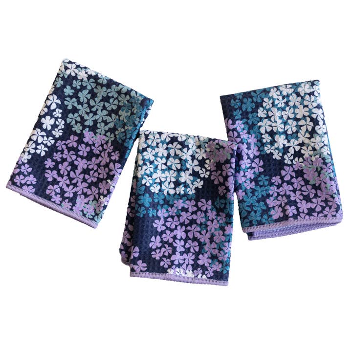 Mighty Minis Towel Set - Hydrangea Navy