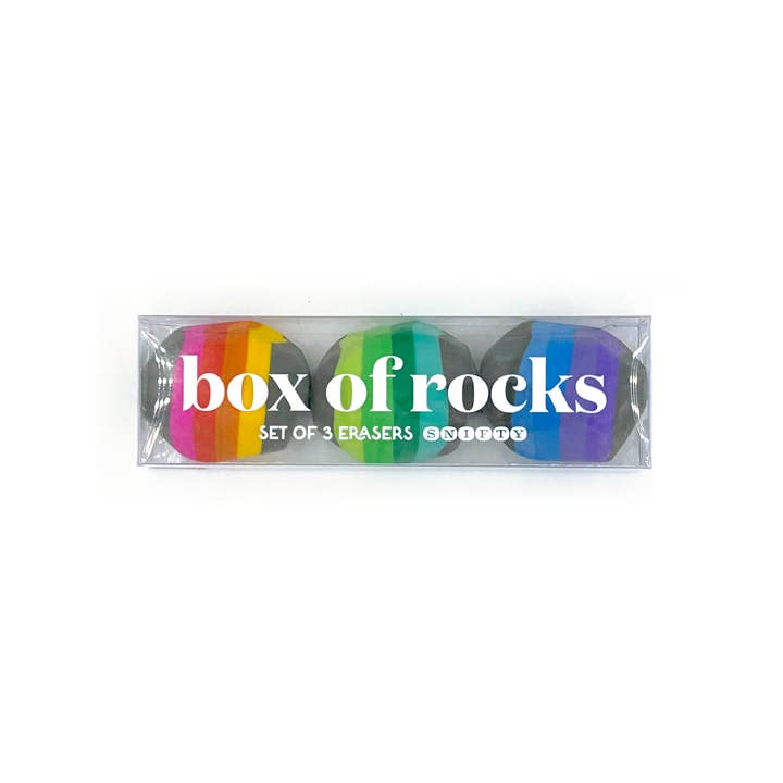 Box of Rocks Erasers