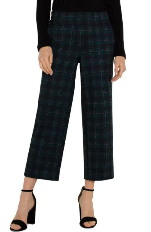 Mabel Stovepipe Straight Pants in Dark Forest