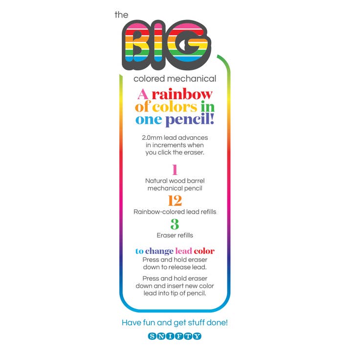 Big Colored Mechanical Pencil Set