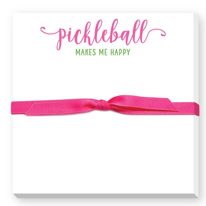 Pickleball Makes Me Happy - Notepad