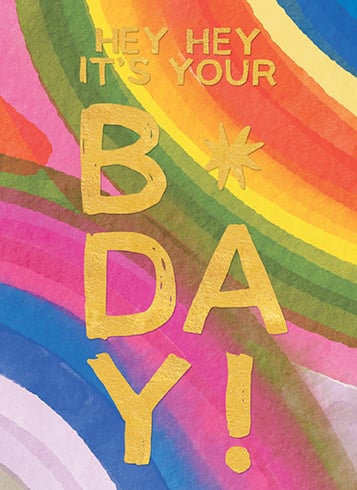 'Hey It's Your B-Day' Card