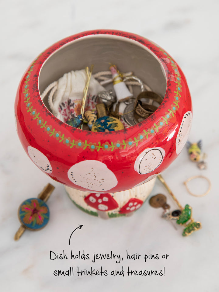 Mushroom Trinket Bowl Candle