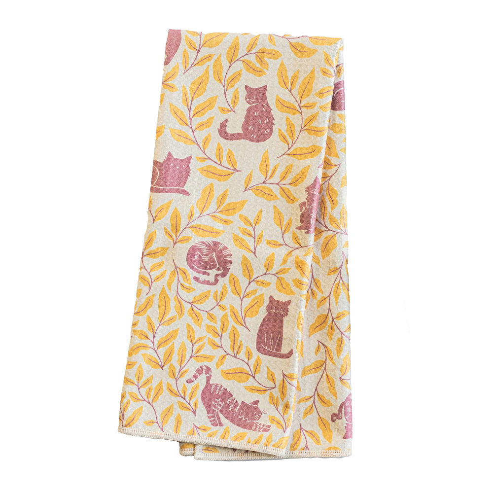 Anywhere Towel Reversible - Nuthatch Cat Club Egret