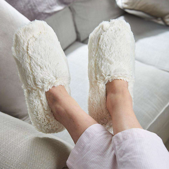 Slippers in Cream Lavender Scented