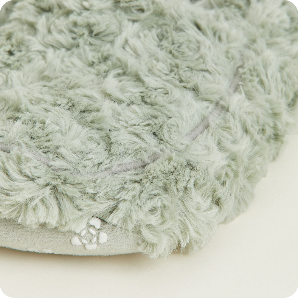 Slippers in Curly Sage Green Lavender Scented