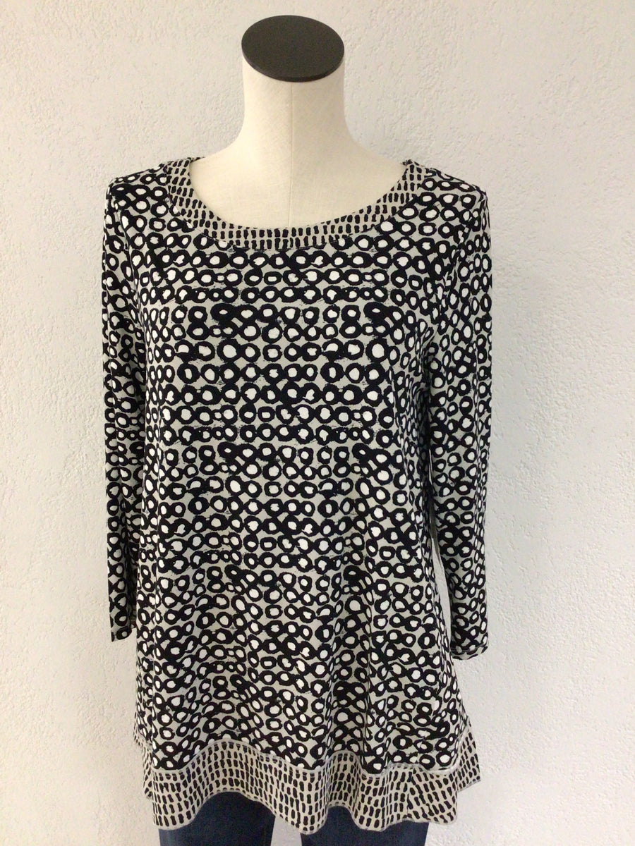 Dot Mix Tunic in Ash