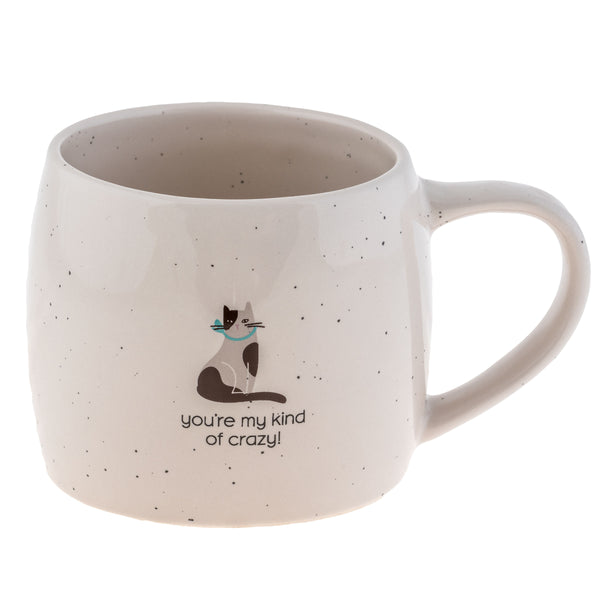 Stoneware mug - "you're my kind of crazy"