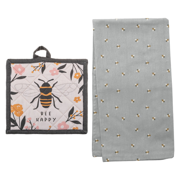 Reese Pot Holder & Tea Towel Set