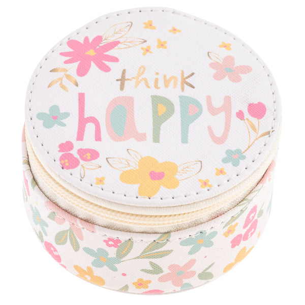 Round Travel Case - Think Happy