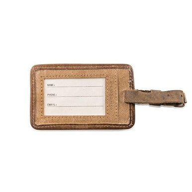 Alexandra Elle Leather Luggage Tag 5”x3"