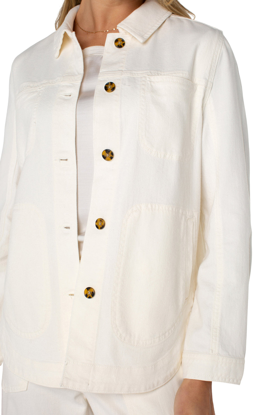 Shirt Jacket in White