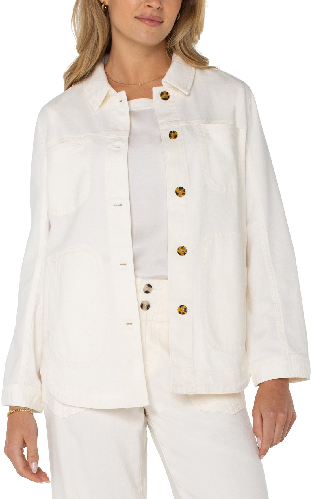 Shirt Jacket in White