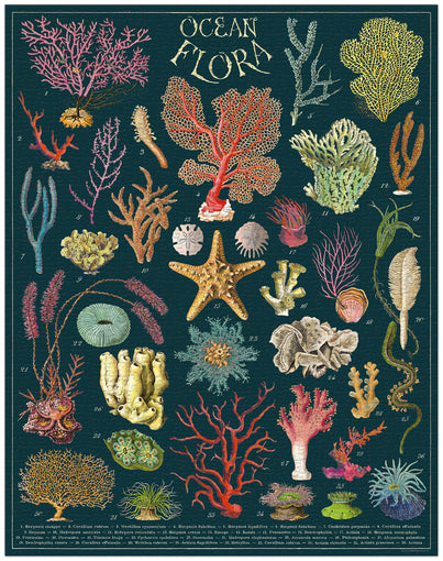 Ocean Flora - 1,000 Piece Vintage Puzzle