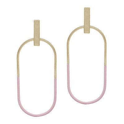 Pink Looped Earrings