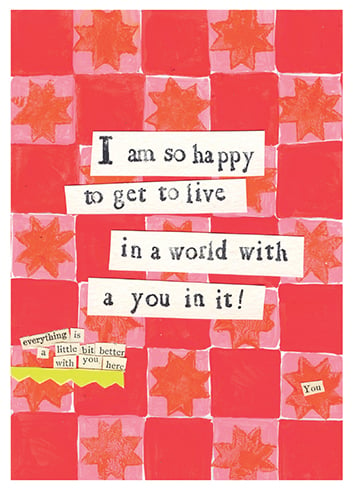 'With You In It' Friendship Card