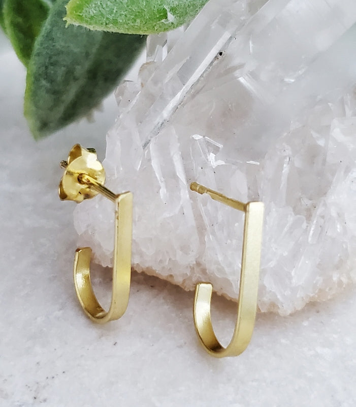 Gold Hook Bar Studs