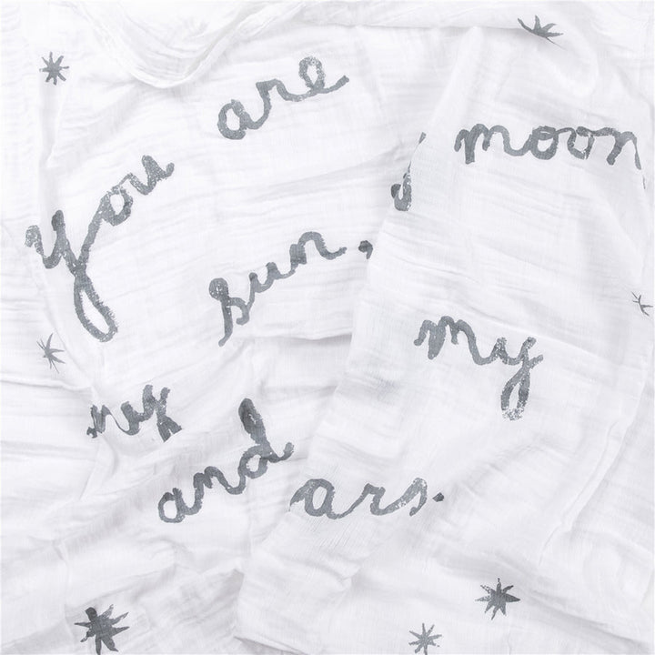 "My Sun, My Moon" Swaddle Blanket