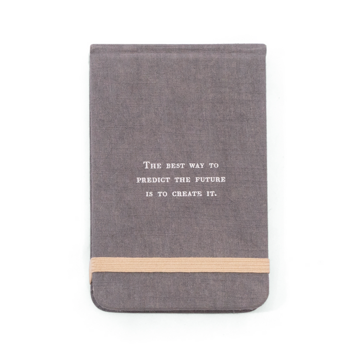 Fabric Notebook with Abraham Lincoln Quote