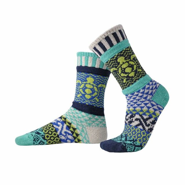 Crew Socks in Ocean: Size Medium