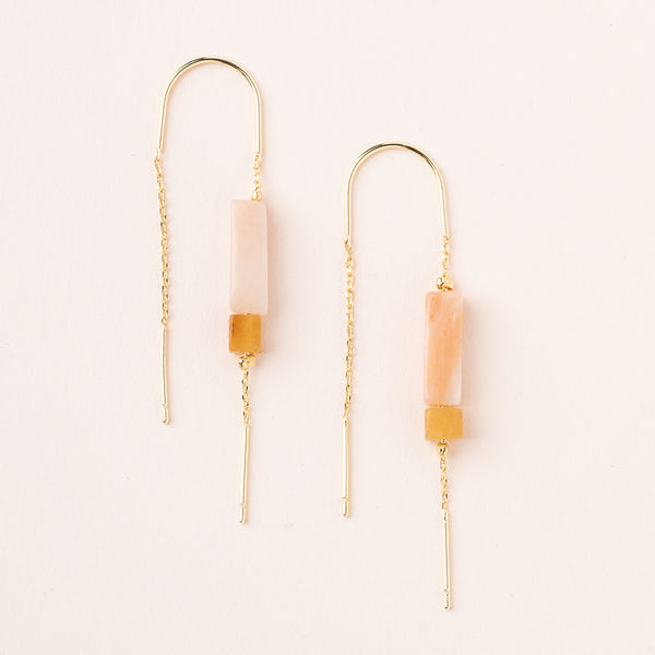 Rectangle Stone Earring