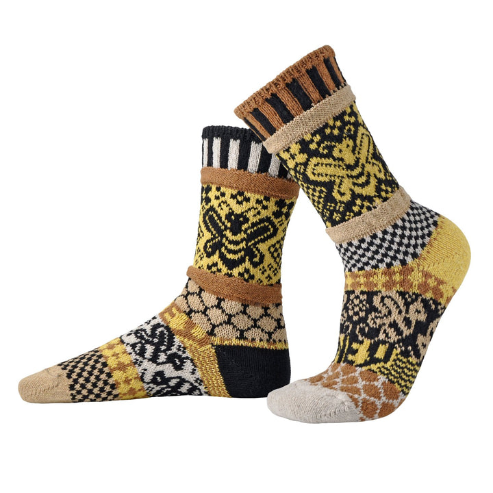 Crew Socks in Honey Bee: Size Medium