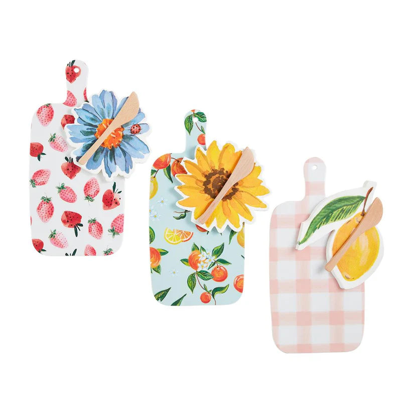 Fruity Floral Board and Napkin Set