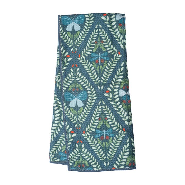 Anywhere Towel Iridescent Reversible - Dark Sea