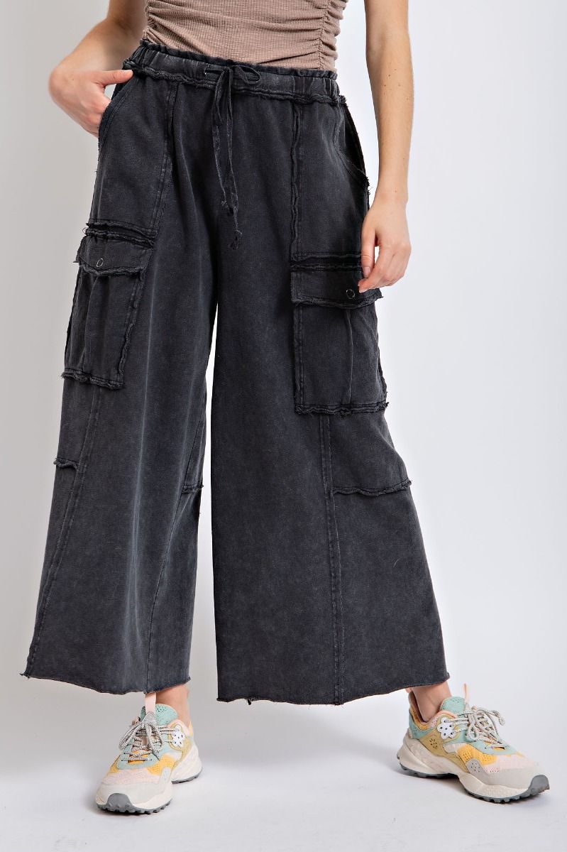 Feelin' Good Utility Pants in Black