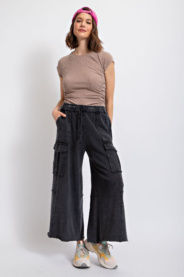 Feelin' Good Utility Pants in Black