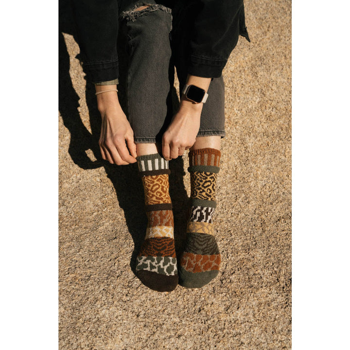 Crew Socks in Savanna: Size Medium