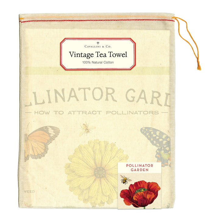 Pollinator Garden Tea Towel